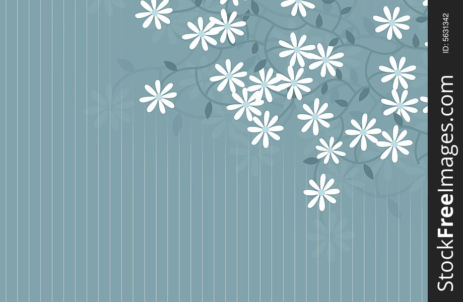 Floral line background