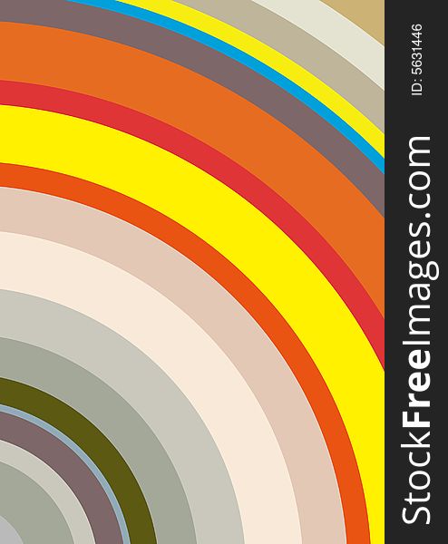 Vector colorfu abstract radius background