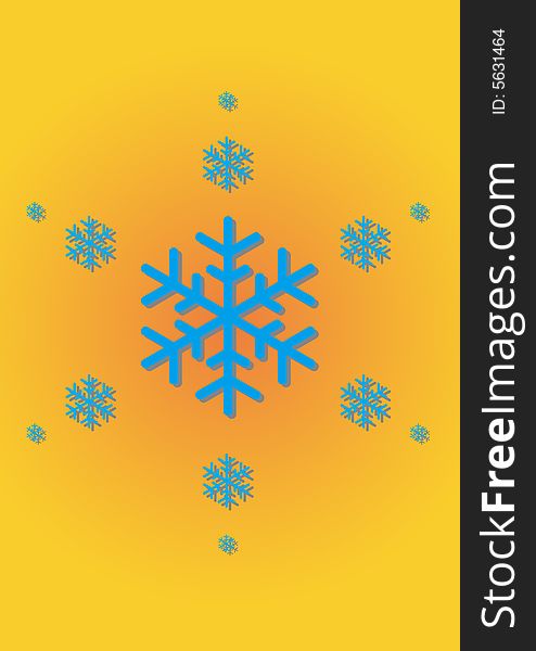 Vector colourful abstract snow background