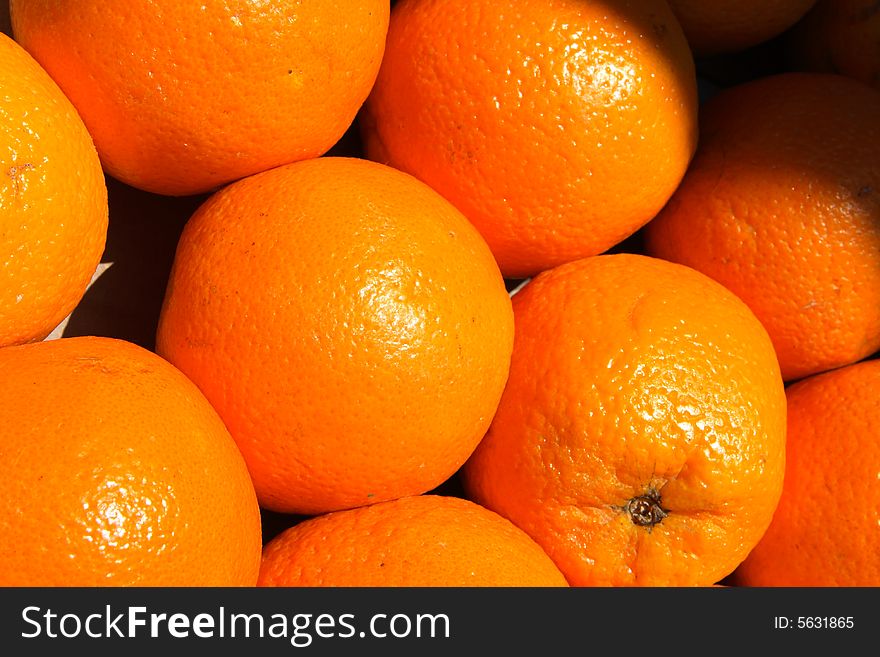Fresh oranges for a breakfast