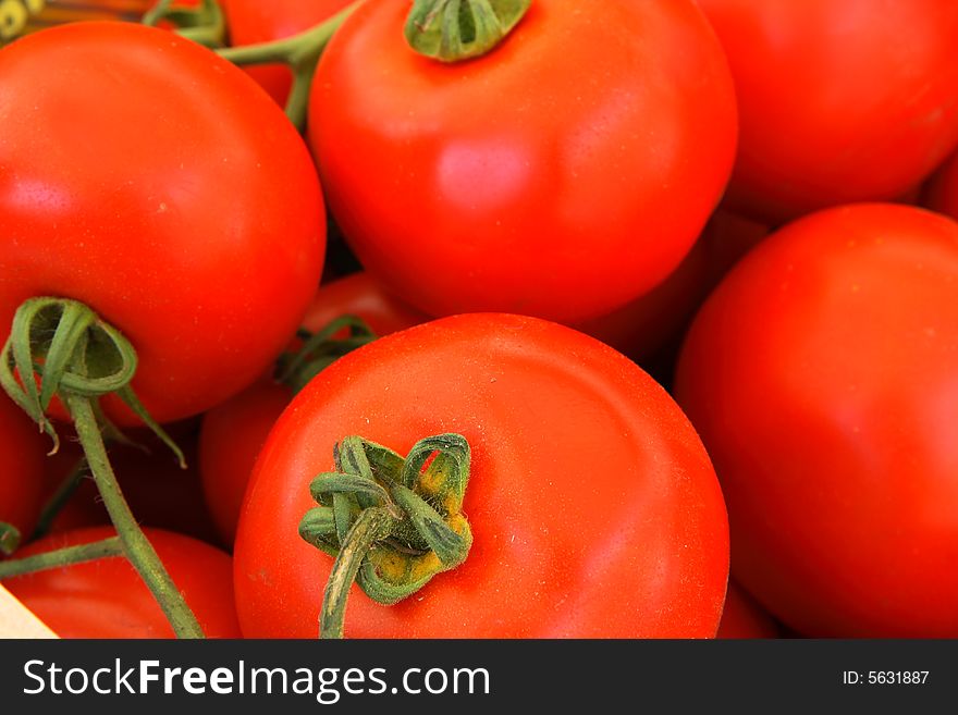 Tomatoes in the market food, fresh, green,