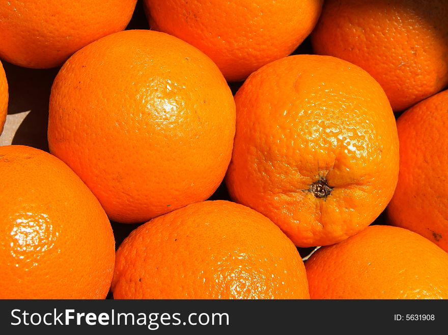 Fresh oranges for a breakfast