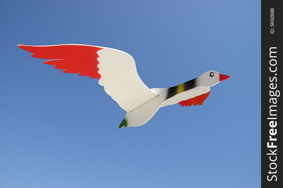 Flying duck over the sky (clipart). Flying duck over the sky (clipart)