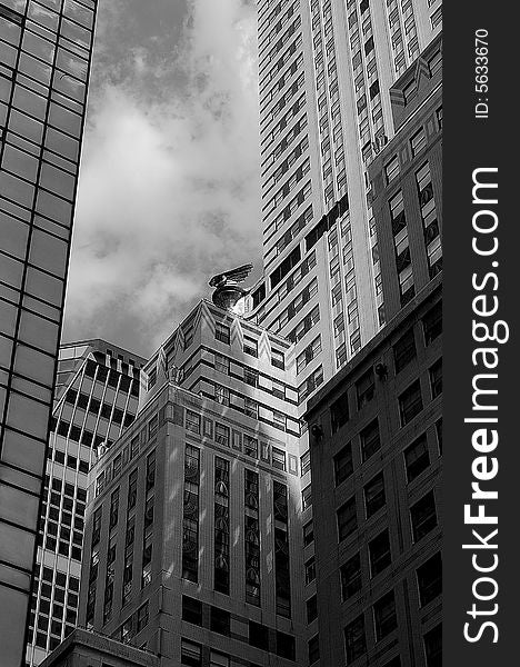 Chrysler Building New York Shadow. Chrysler Building New York Shadow