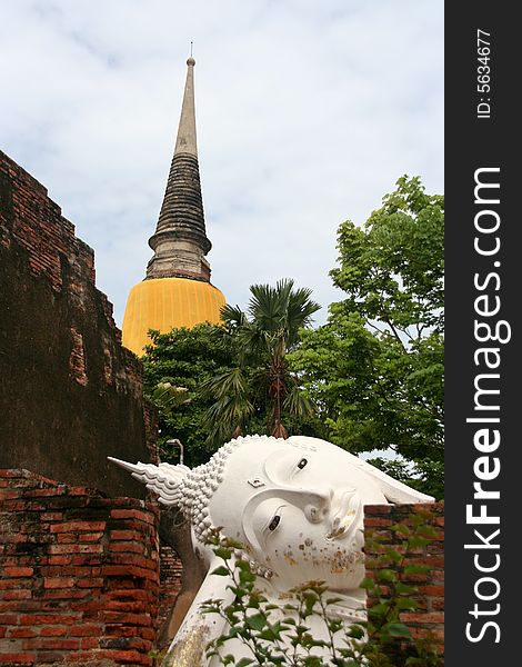 This Buddha is one of many at Ayutthaya, Thailand. Ayutthaya was the ancient capital of Thailand until it was sacked by the Burmese in 1767. This Buddha is one of many at Ayutthaya, Thailand. Ayutthaya was the ancient capital of Thailand until it was sacked by the Burmese in 1767