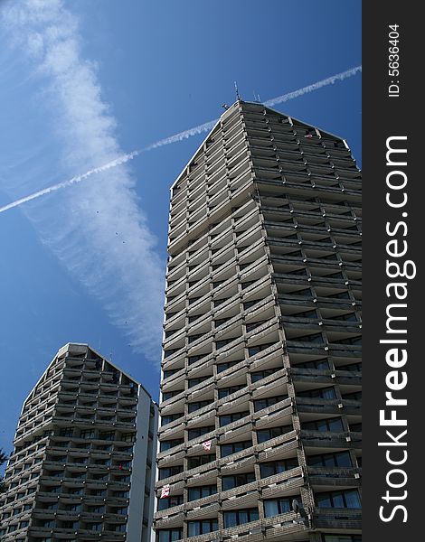 Skyscrapers in the city center, Wroclaw, Poland