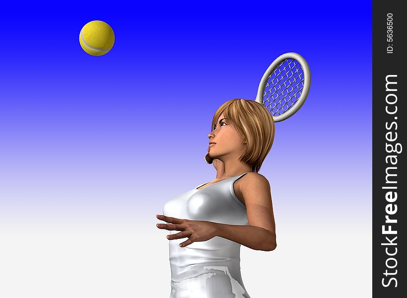 Women About To Hit Tennis Ball 3