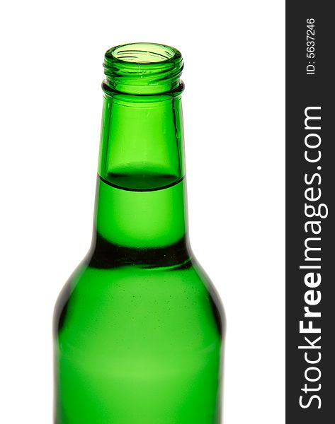 Bottle of beer isolated on white backgraund