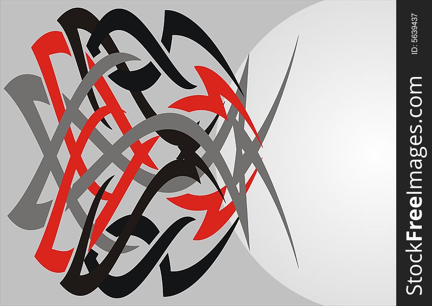 Abstract background - combination black gray red silver