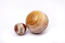 Spheres From A Greenstone Stock Photos