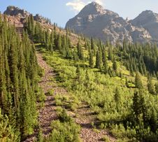 Steep Rocky Mountain Path Stock Image Steep Rocky Mountain Path Stock Image