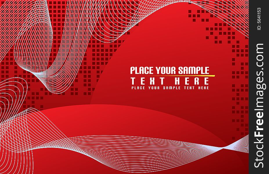 Red abstract background and place for your text