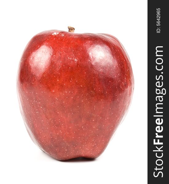 Fresh red apples isolated on a white background