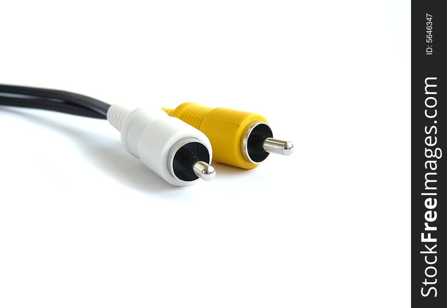 Cable isolated on the white background