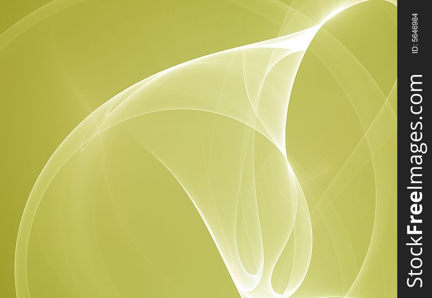 Abstract design yellow background. Fractal image
