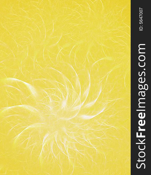 Abstract yellow background. Fractal image