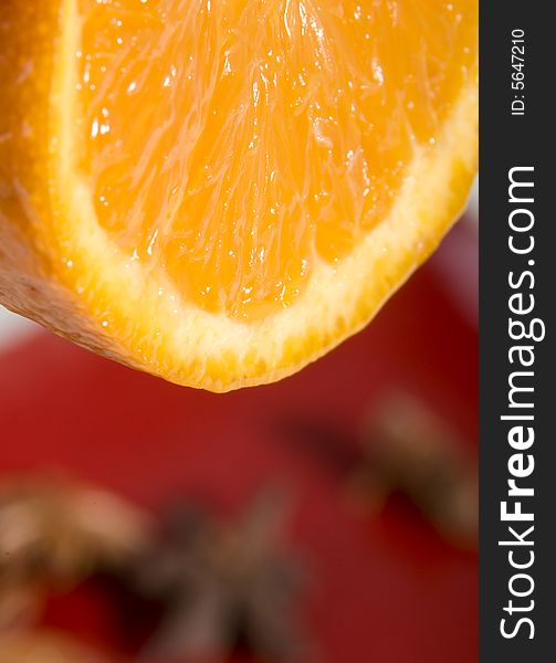 Close up of orange fruit