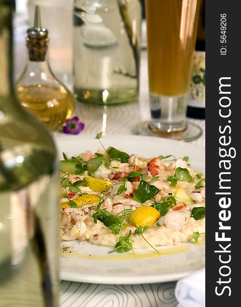 Creamed Crab salad with lemon