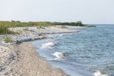 Deserted Seascape In Summer Morning Light Royalty Free Stock Images Deserted Seascape In Summer Morning Light Royalty Free Stock Images