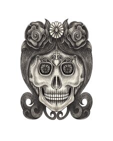 Skull Art Day Of The Dead. Stock Photography Skull Art Day Of The Dead. Stock Photography