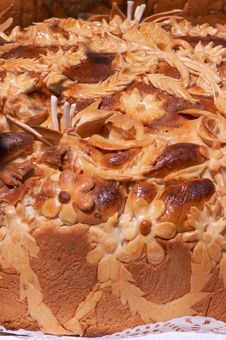 Ukrainian Handmade Festive Bakery Holiday Bread Royalty Free Stock Photos Ukrainian Handmade Festive Bakery Holiday Bread Royalty Free Stock Photos