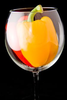 Beatiful Dissected Pimiento In Goblet Stock Image Beatiful Dissected Pimiento In Goblet Stock Image