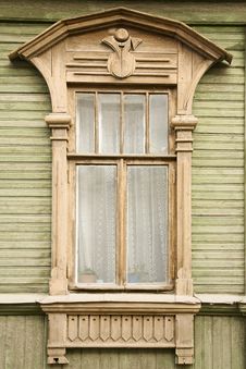 Wooden Decoration On Traditional Russian Window Stock Images Wooden Decoration On Traditional Russian Window Stock Images