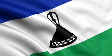 Flag Of Lesotho Royalty Free Stock Image
