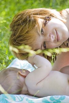 Mother And Little Child Royalty Free Stock Photo