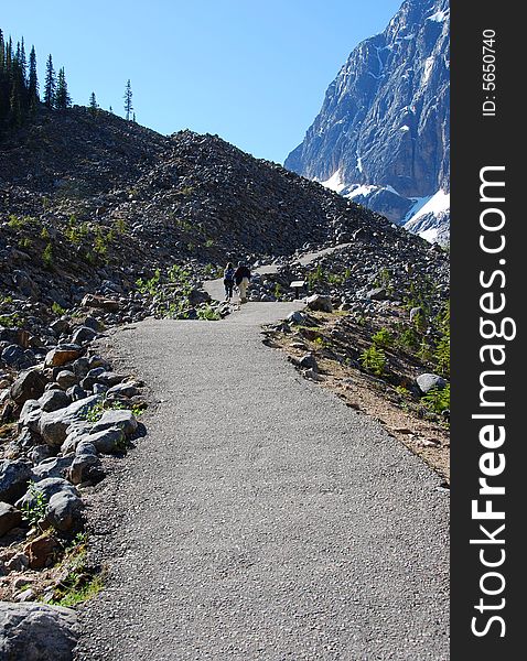 Hiking Trail in Mount Edith cowell