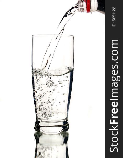 A glass of mineral water high resolution image