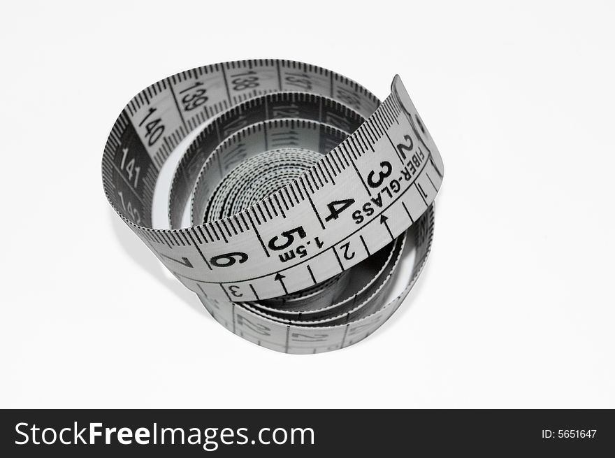 Gray meter studio isolated over white