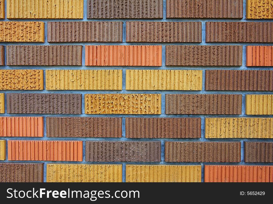 Brick wall photo showing the pattern details