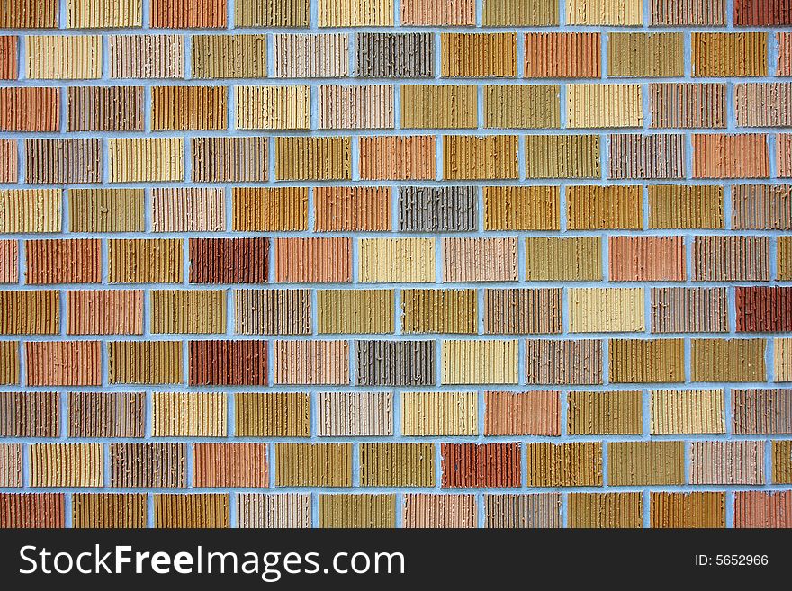 Brick wall photo showing the pattern details