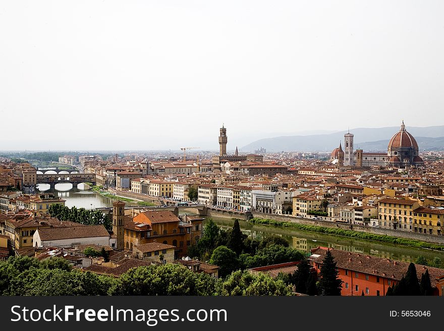 Panorama of florence city italy. Panorama of florence city italy