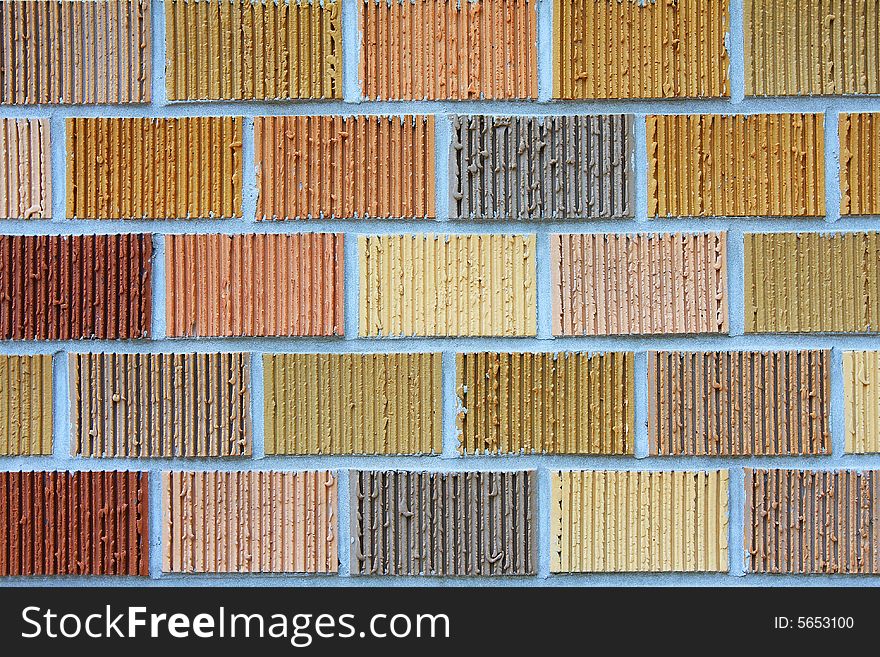 Brick wall photo showing the pattern details