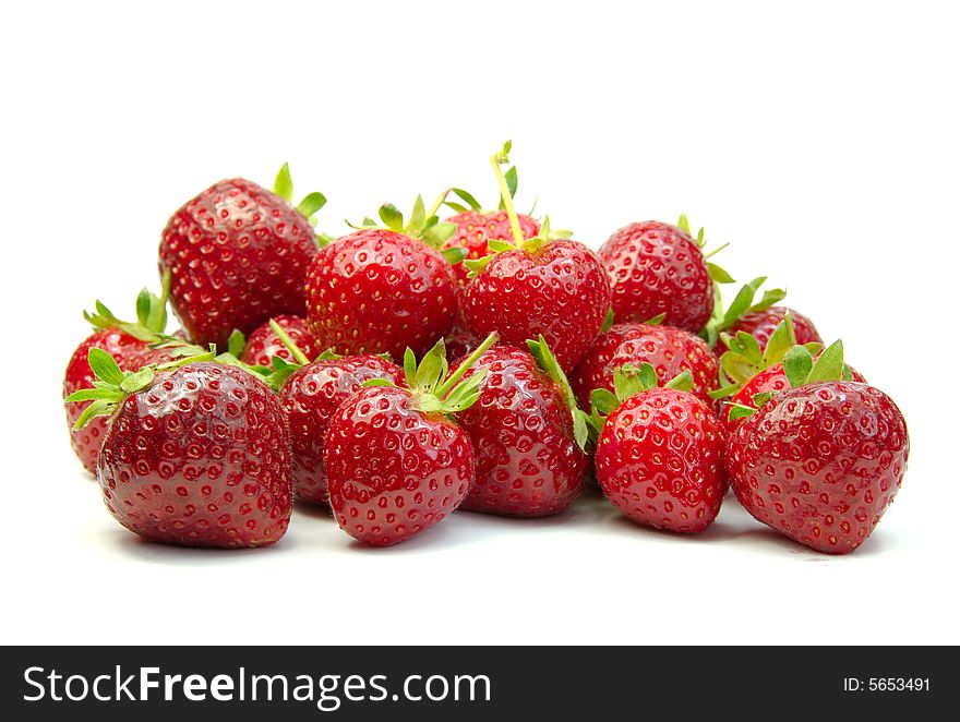 Shot of a pile of fresh strawberries