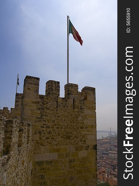 Castle of St.Jorge in Lisbon, Portugal. Castle of St.Jorge in Lisbon, Portugal