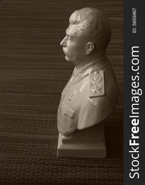 Antiq bust of soviet dictator. Antiq bust of soviet dictator