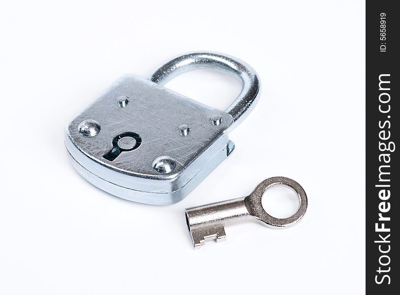 Lock with key isolated