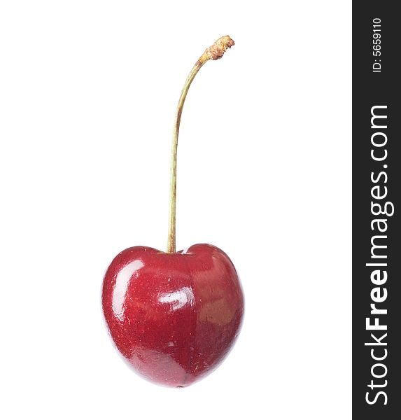 Cherry Isolated on white [with clipping path]