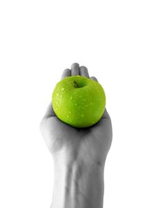 Apple At Hand Royalty Free Stock Photo Apple At Hand Royalty Free Stock Photo