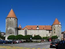 Chateau D Yverdon, Switzerland Royalty Free Stock Photo