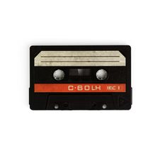 Audio Cassette Isolated On White Royalty Free Stock Photography