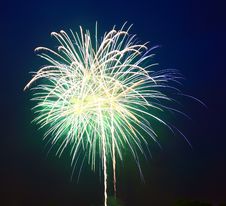The July 4th Fireworks Stock Photography