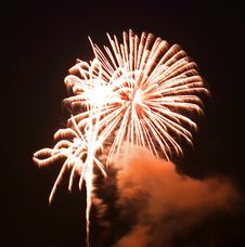 The July 4th Fireworks Royalty Free Stock Photography