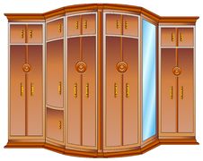 Wooden Wardrobe Royalty Free Stock Photography Wooden Wardrobe Royalty Free Stock Photography