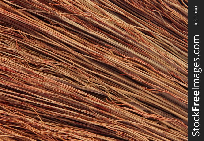 Abstract close-up photo of old besom texture. Abstract close-up photo of old besom texture