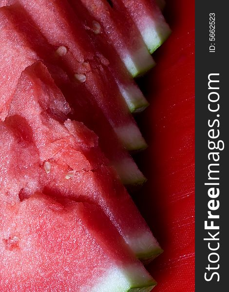 A sweet summer treat juicy watermelon close up and bright colors
