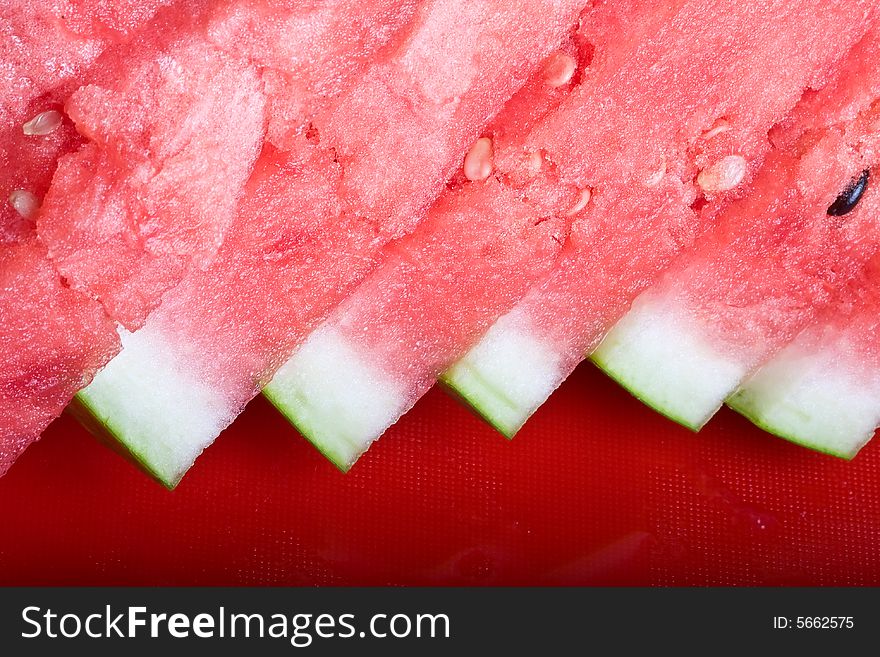 A sweet summer treat juicy watermelon close up and bright colors